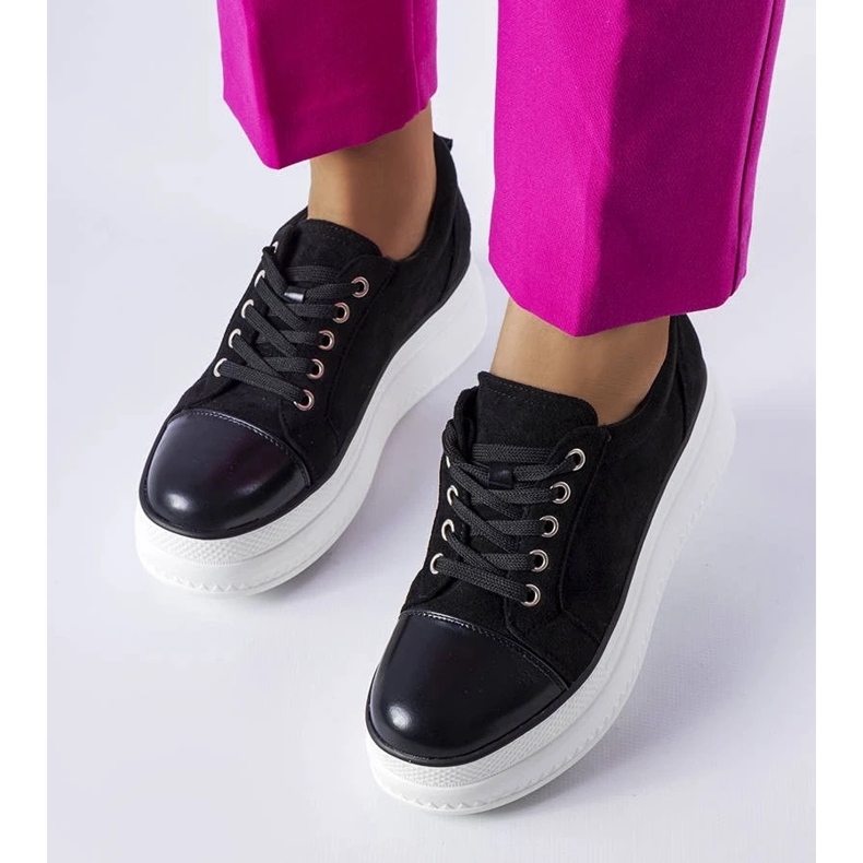 D/GMR Zapatillas plataforma Pascaline negras negro