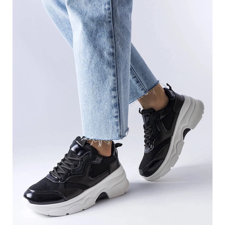 D/GMR Zapatillas negras de mujer de Séguin negro D/GMR Zapatillas negras de mujer de Séguin negro