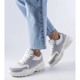 D/GMR Zapatillas blancas y grises de Big Star JJ274A112