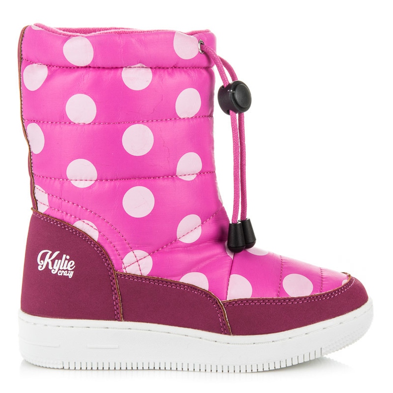 Kylie Botas de nieve en lunares rosado