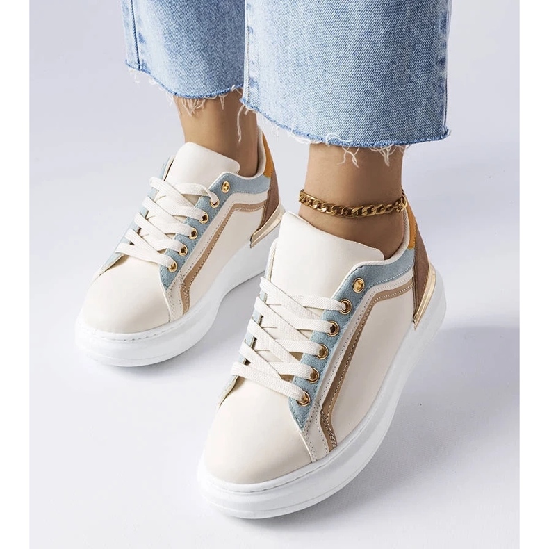 D/GMR Zapatillas beige con suela gruesa de Soucy