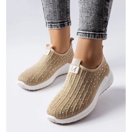 D/GMR Deportivas beige con pedrería de Maasje