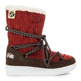 Kylie Botas de invierno rojo
