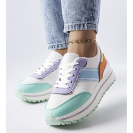 D/GMR Zapatillas verdes con inserciones de purpurina de Lang