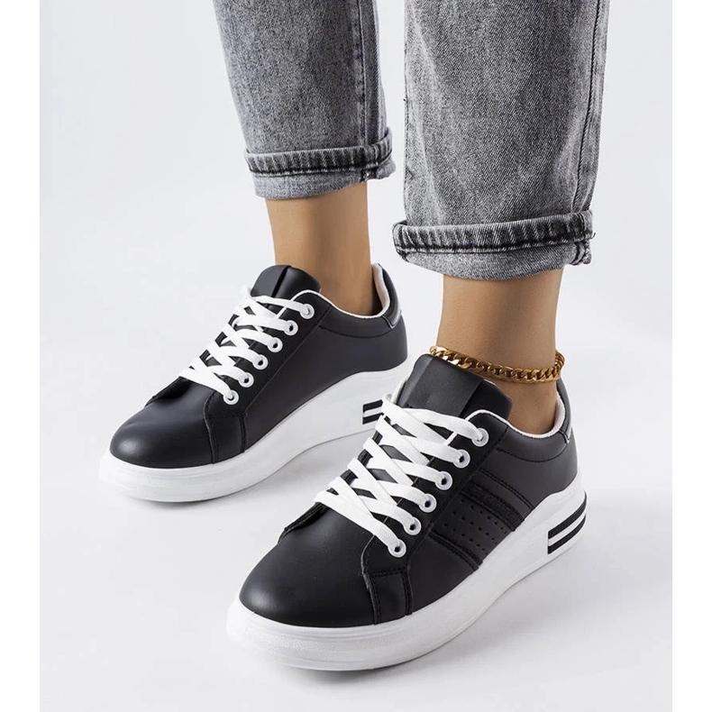 D/GMR Zapatillas negras con plataforma de Lanoie