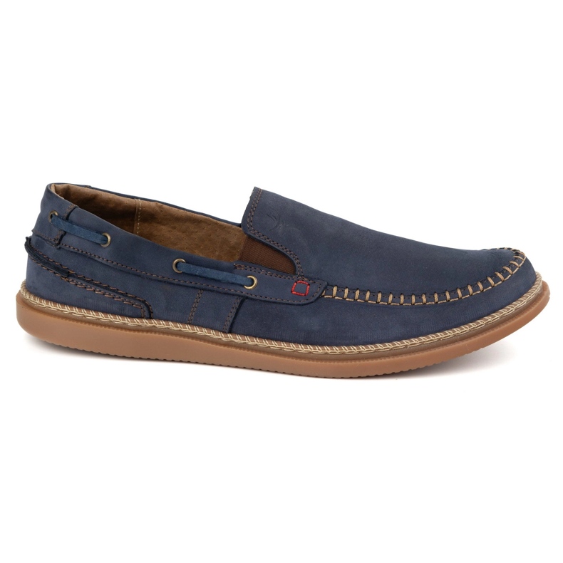Olivier Zapatos para hombres resbaló mocasines 314gt azul marino