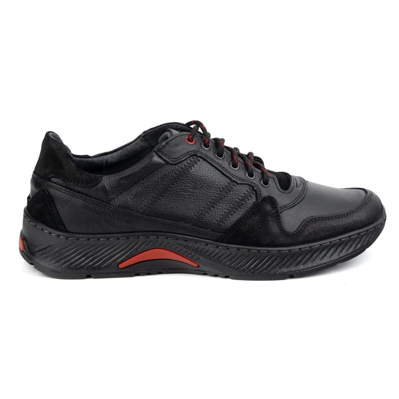 Olivier Lace de cuero para hombres: zapatos Sport Style 315gt Floter Negro