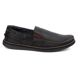 Olivier Botas de mocasines para hombres inserta 314gt negro Olivier Botas de mocasines para hombres inserta 314gt negro