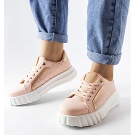 D/GMR Zapatillas rosas con plataforma de Giuseppe. rosado
