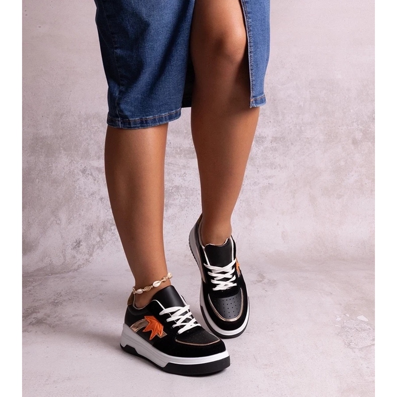 D/GMR Zapatillas deportivas en ante ecológico negras de Kollins negro D/GMR Zapatillas deportivas en ante ecológico negras de Kollins negro