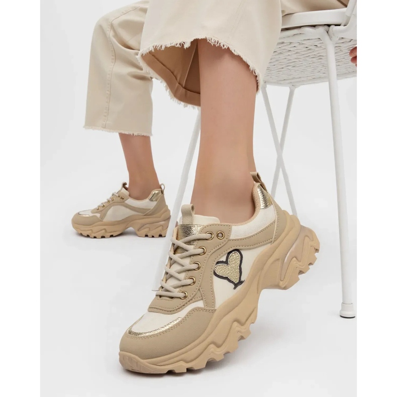 Zapatillas de deporte femeninas solara khaki beige