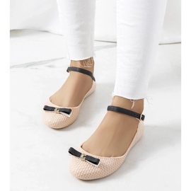 D/GMR Bailarinas de mujer beige jaspeado