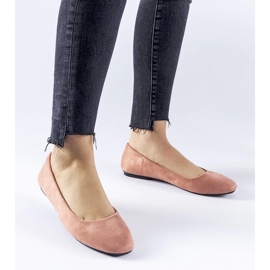 D/GMR Bailarinas Jules de ante ecológico rosa oscuro