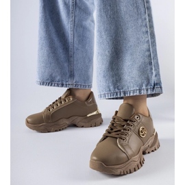 D/GMR Zapatillas marrones con suela maciza de Arpaia. marrón