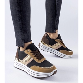 D/GMR Zapatillas Provinciale marrón con plataforma