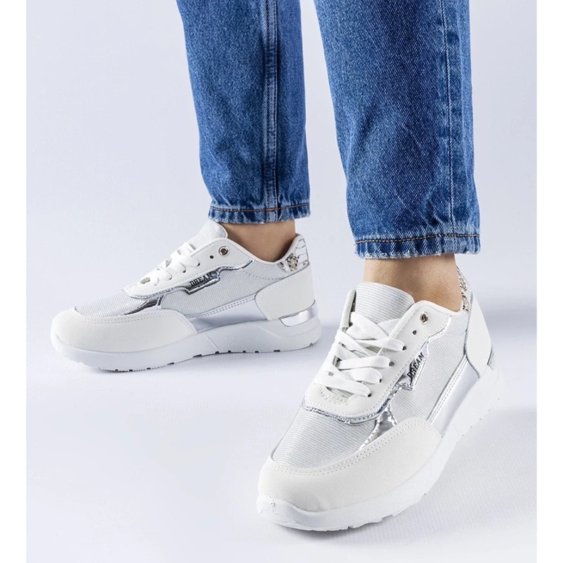 D/GMR Zapatillas con purpurina blancas de Roganzuolo blanco