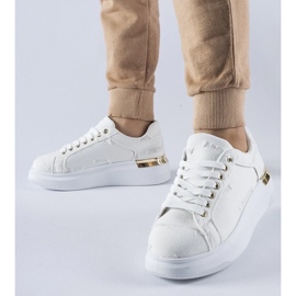 D/GMR Zapatillas blancas con plataforma Osson. blanco