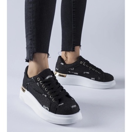 D/GMR Zapatillas con plataforma negras de Osson negro