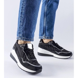 D/GMR Zapatillas cuña Pisignano negras negro