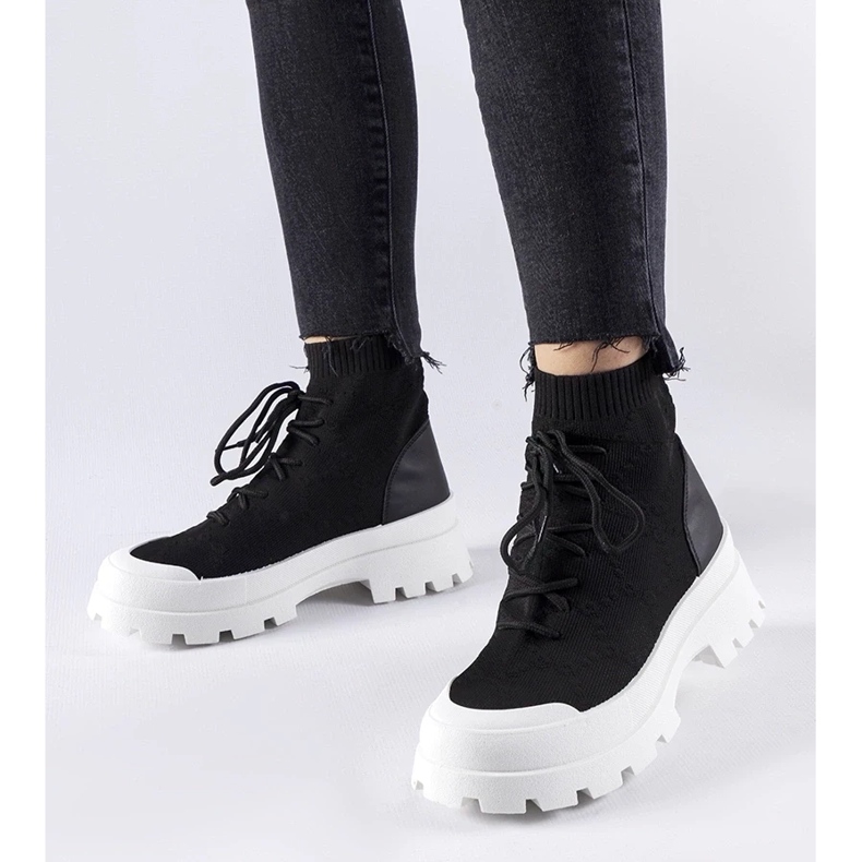 D/GMR Zapatillas altas Éric negras negro D/GMR Zapatillas altas Éric negras negro