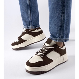 D/GMR Zapatillas marrones con plataforma Crim. marrón