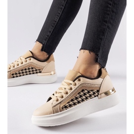 D/GMR Zapatillas beige con purpurina Briercliff D/GMR Zapatillas beige con purpurina Briercliff