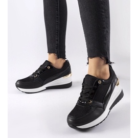 D/GMR Zapatillas cuña Gauvin negras negro