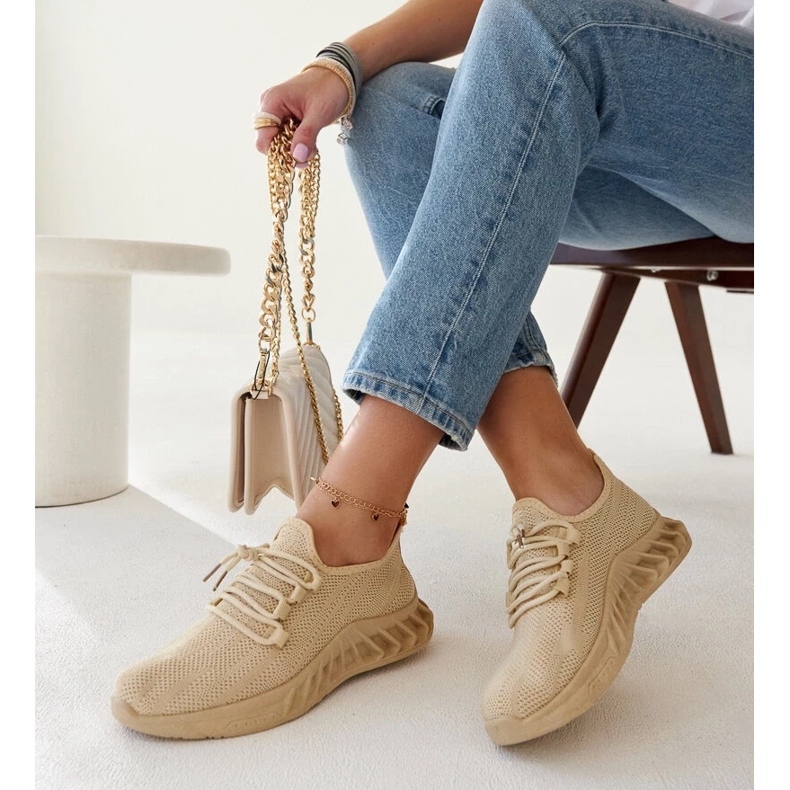 D/GMR Zapatillas de tela beige de Weekley