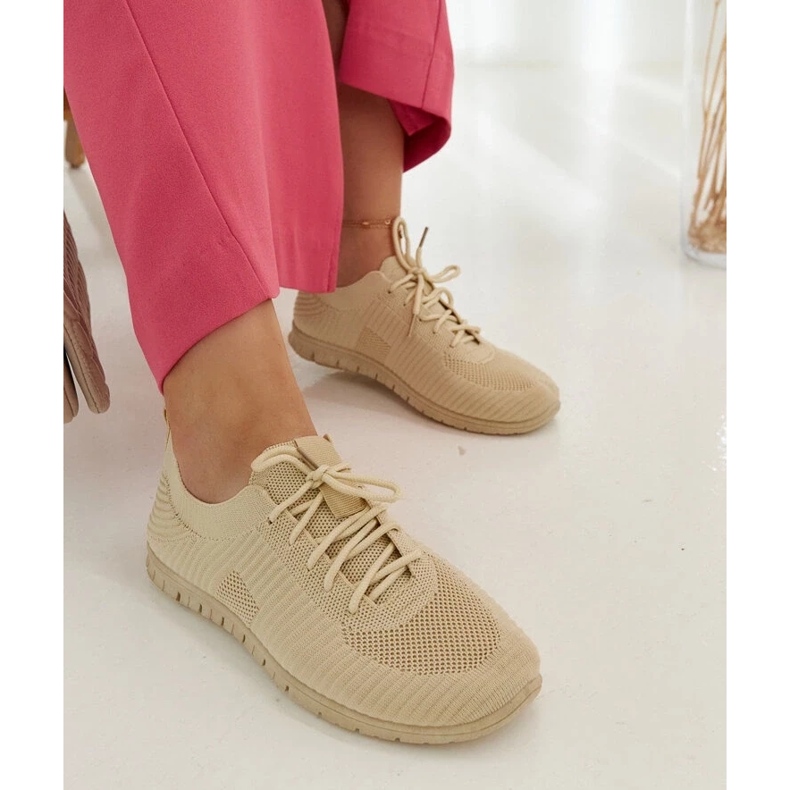 D/GMR Zapatillas de tela beige de Erminio