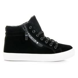 Ideal Shoes Zapatillas con aislamiento negro Ideal Shoes Zapatillas con aislamiento negro
