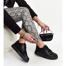 D/GMR Zapatillas Mentha negras con plataforma negro