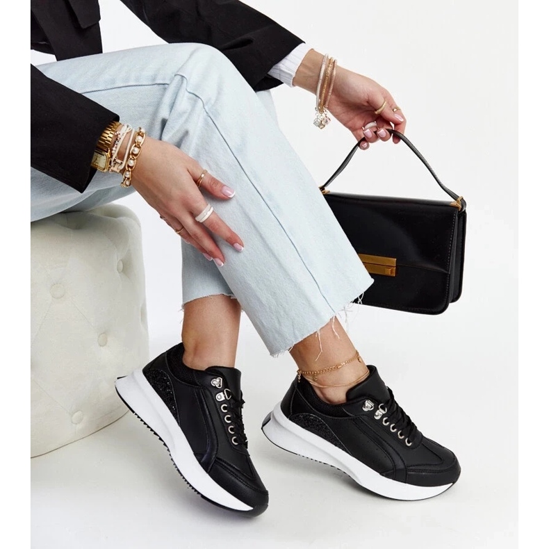 D/GMR Zapatillas Taima negras con plataforma negro D/GMR Zapatillas Taima negras con plataforma negro