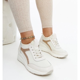 D/GMR Deportivas cuña Hermina beige