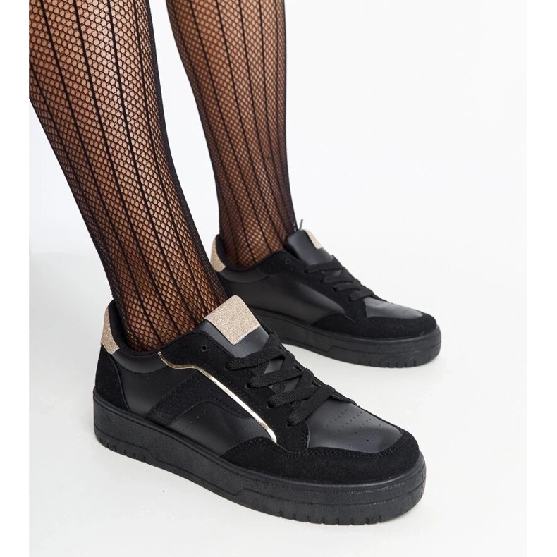 D/GMR Zapatillas Walda negras con plataforma negro