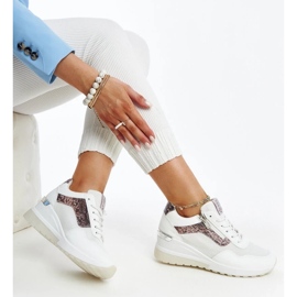 Deportivas cuña de mujer blancas de Cross Jeans blanco