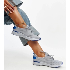 Deportivas Cross Jeans de mujer de tejido gris