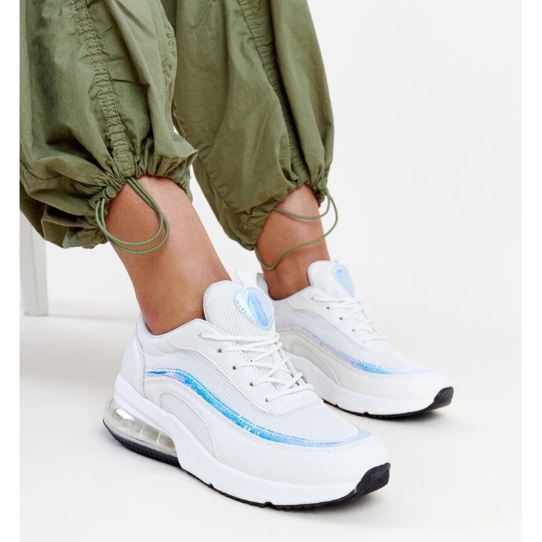 Zapatillas blancas con holograma Jelek. blanco