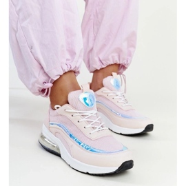 Zapatillas rosas con holograma Jelek. rosado