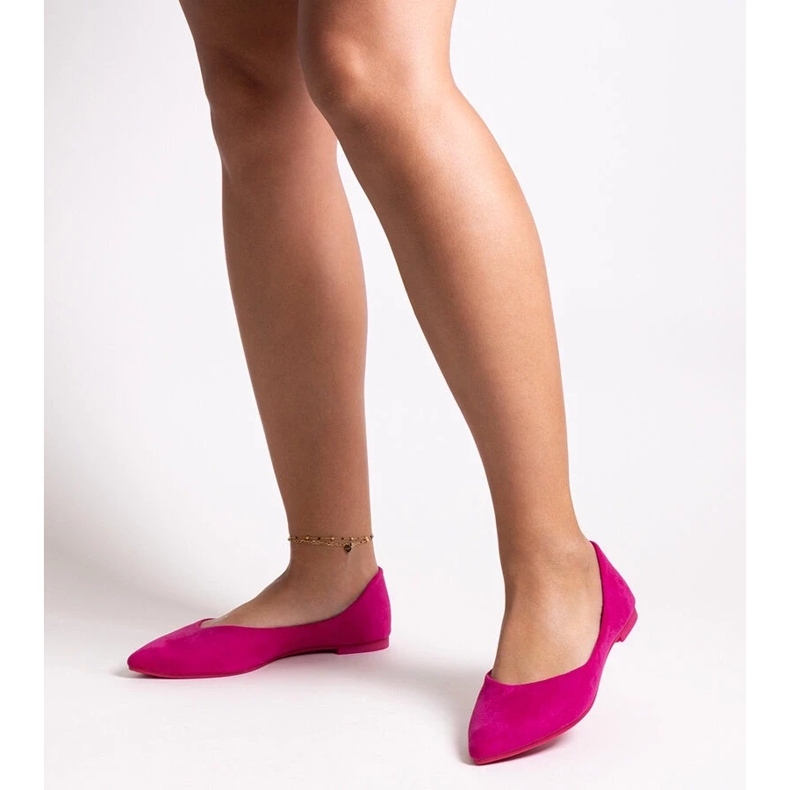 Bailarinas con puntera puntiaguda Mays rosado