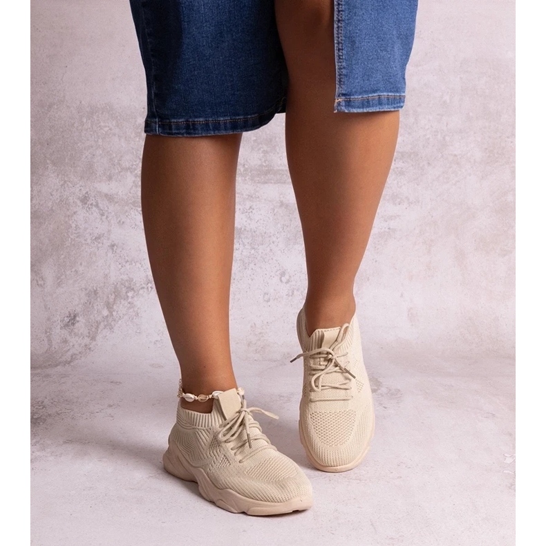 D/CEO Deportivas de tela beige de Madi