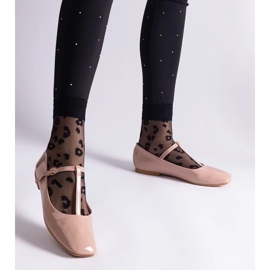 D/CEO Bailarinas de charol beige con cinturón Marsella D/CEO Bailarinas de charol beige con cinturón Marsella