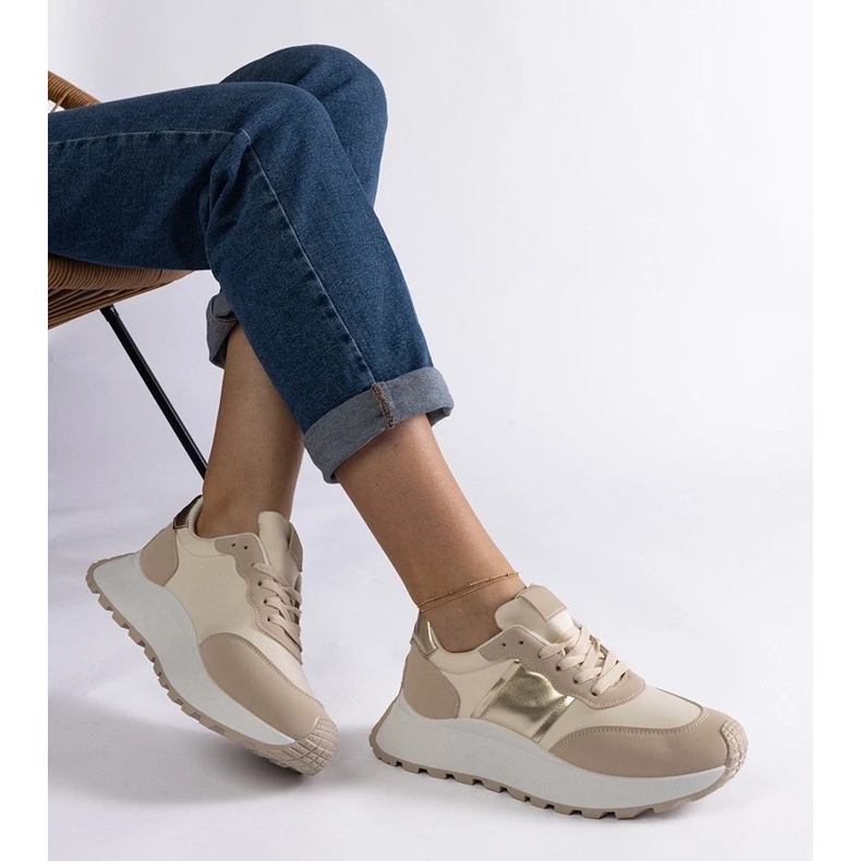 D/CEO Deportivas plataforma Cremorna beige