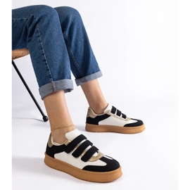 D/CEO Zapatillas Mena negras con cierre de velcro. negro