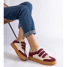 D/CEO Zapatillas Mena burdeos con cierre de velcro. rojo D/CEO Zapatillas Mena burdeos con cierre de velcro. rojo