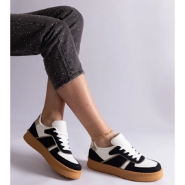 D/CEO Zapatillas negras con cordones y plataforma Felicita negro