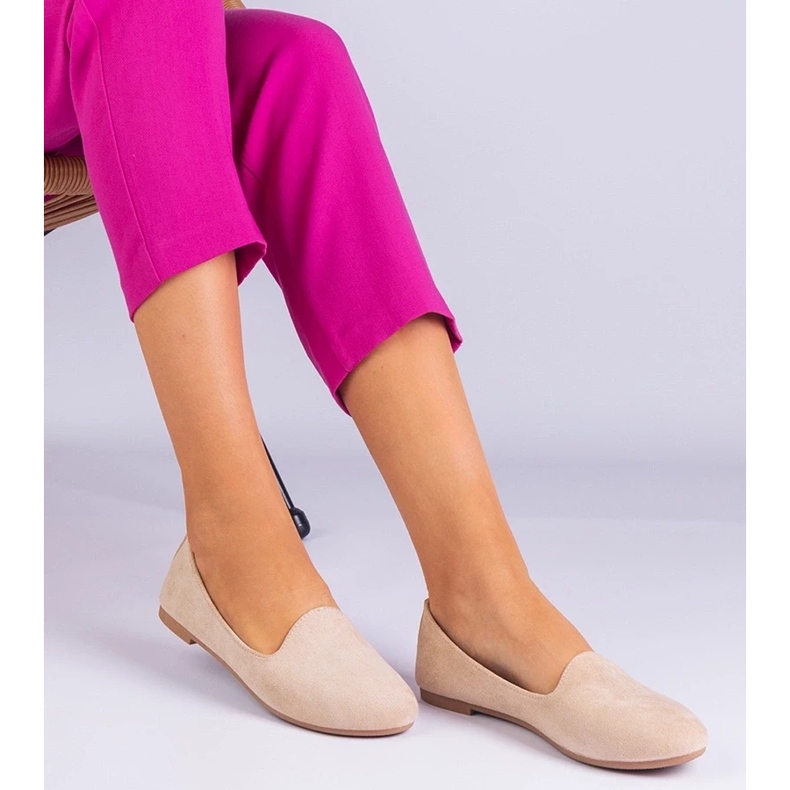 D/CEO Beige Classic Ballerinas de Ekozamsz Valensia D/CEO Beige Classic Ballerinas de Ekozamsz Valensia