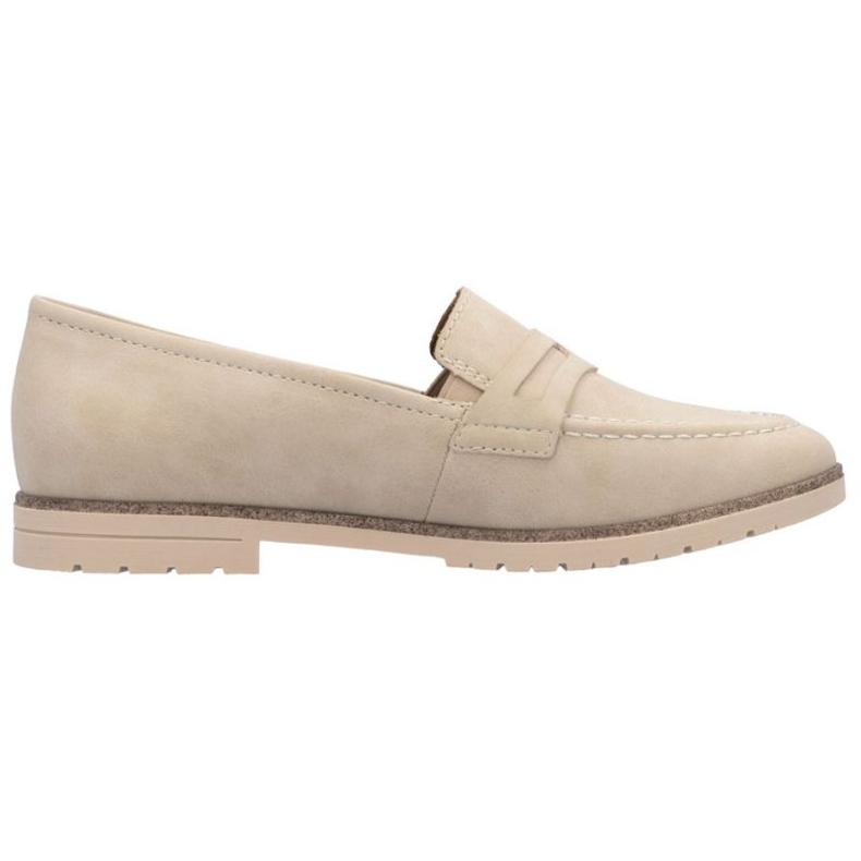 Mocasines femeninos Rieker 45300-62 beige