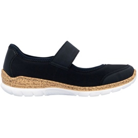 Rieker N42B0-14 Shoes de velcro azul marino
