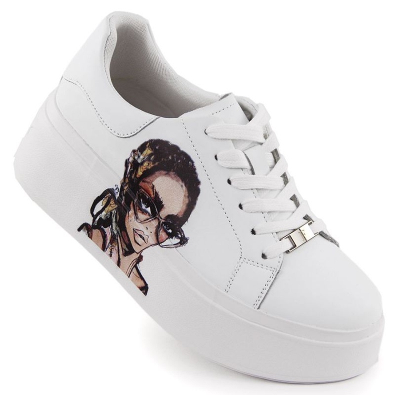 Zapatos deportivos en la plataforma Filippo Paw587 blanco