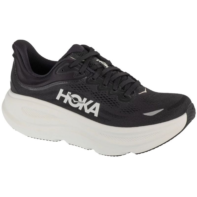 Hoka M Bondi Running Shoes 9 1162011-Bwht Black negro